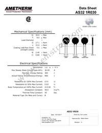 AS32 1R030 Datasheet Cover