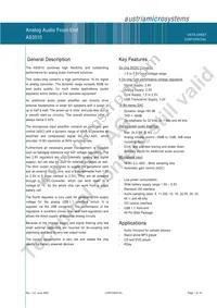 AS3510-T Datasheet Page 2