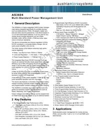 AS3604B-ZQFP Datasheet Page 2