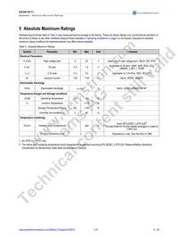 AS3610-BDFM Datasheet Page 5