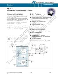 AS3635-ZWLT Datasheet Page 2