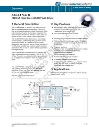 AS3647B-ZWLT-500 Datasheet Page 2