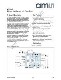 AS3649-ZWLM Datasheet Cover