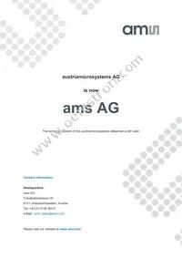 AS3691A-ZTSP Datasheet Cover