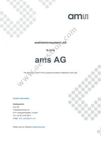AS3693B-ZQFT Datasheet Cover