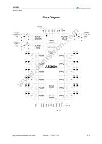 AS3694A-ZTQT Datasheet Page 2