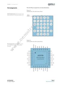 AS3709-BQFM-00 Datasheet Page 3