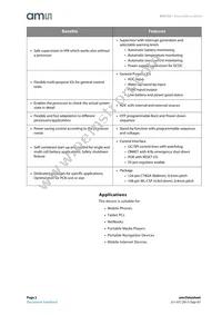 AS3722-BCTT-10 Datasheet Page 2