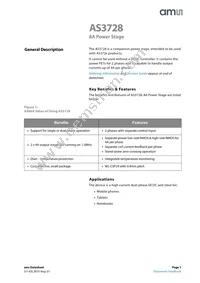 AS3728-BWLT Datasheet Cover