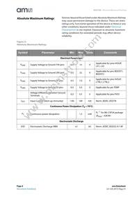 AS3728-BWLT Datasheet Page 4