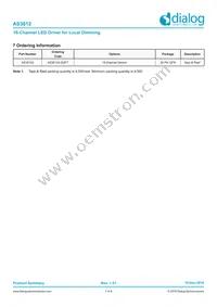 AS3812A-ZQFT Datasheet Page 7