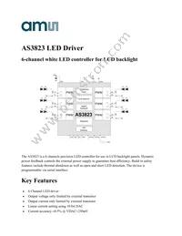 AS3823E-ZTQT Datasheet Cover