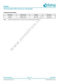 AS3824E1-ZQFT Datasheet Page 8