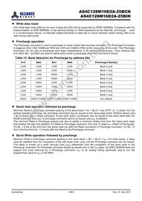 AS4C128M16D2A-25BINTR Datasheet Page 19