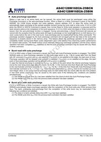 AS4C128M16D2A-25BINTR Datasheet Page 20