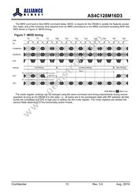 AS4C128M16D3-12BINTR Datasheet Page 13