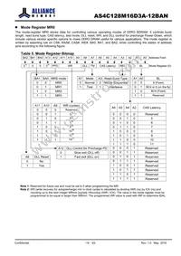 AS4C128M16D3A-12BANTR Datasheet Page 14
