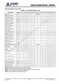 AS4C128M16D3A-12BCNTR Datasheet Page 8