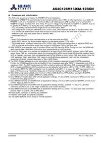AS4C128M16D3A-12BCNTR Datasheet Page 10