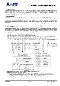 AS4C128M16D3A-12BCNTR Datasheet Page 16