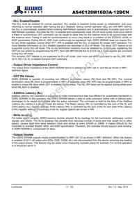 AS4C128M16D3A-12BCNTR Datasheet Page 17