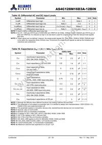 AS4C128M16D3A-12BINTR Datasheet Page 23