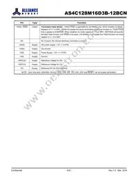 AS4C128M16D3B-12BCNTR Datasheet Page 5
