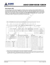 AS4C128M16D3B-12BCNTR Datasheet Page 9