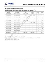 AS4C128M16D3B-12BCNTR Datasheet Page 17