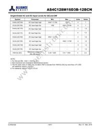 AS4C128M16D3B-12BCNTR Datasheet Page 18