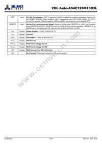 AS4C128M16D3L-12BANTR Datasheet Page 7