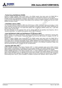 AS4C128M16D3L-12BANTR Datasheet Page 19