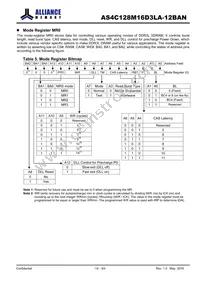AS4C128M16D3LA-12BANTR Datasheet Page 14