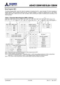 AS4C128M16D3LB-12BINTR Datasheet Page 16
