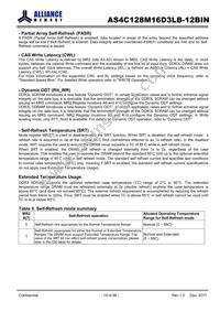 AS4C128M16D3LB-12BINTR Datasheet Page 19