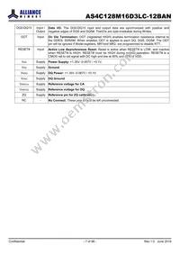 AS4C128M16D3LC-12BAN Datasheet Page 7