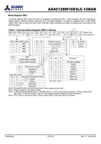 AS4C128M16D3LC-12BAN Datasheet Page 16