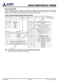 AS4C128M16D3LC-12BAN Datasheet Page 18