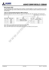 AS4C128M16D3LC-12BAN Datasheet Page 20