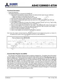 AS4C128M8D1-6TINTR Datasheet Page 6