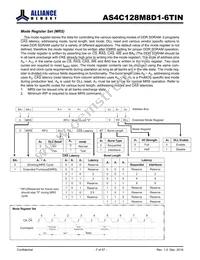 AS4C128M8D1-6TINTR Datasheet Page 7
