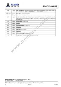 AS4C128M8D2-25BINTR Datasheet Page 6