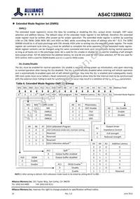AS4C128M8D2-25BINTR Datasheet Page 10