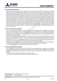 AS4C128M8D2-25BINTR Datasheet Page 18