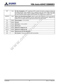 AS4C128M8D3-12BANTR Datasheet Page 8