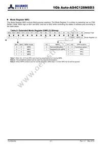 AS4C128M8D3-12BANTR Datasheet Page 21
