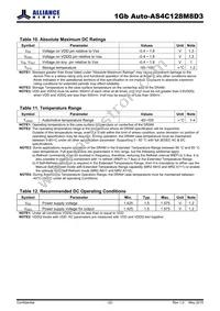AS4C128M8D3-12BANTR Datasheet Page 22