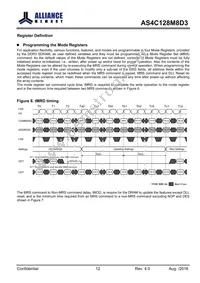 AS4C128M8D3-12BINTR Datasheet Page 12