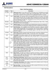 AS4C128M8D3A-12BAN Datasheet Page 6
