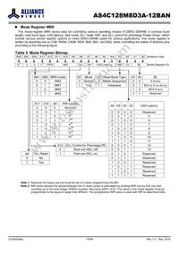 AS4C128M8D3A-12BAN Datasheet Page 14